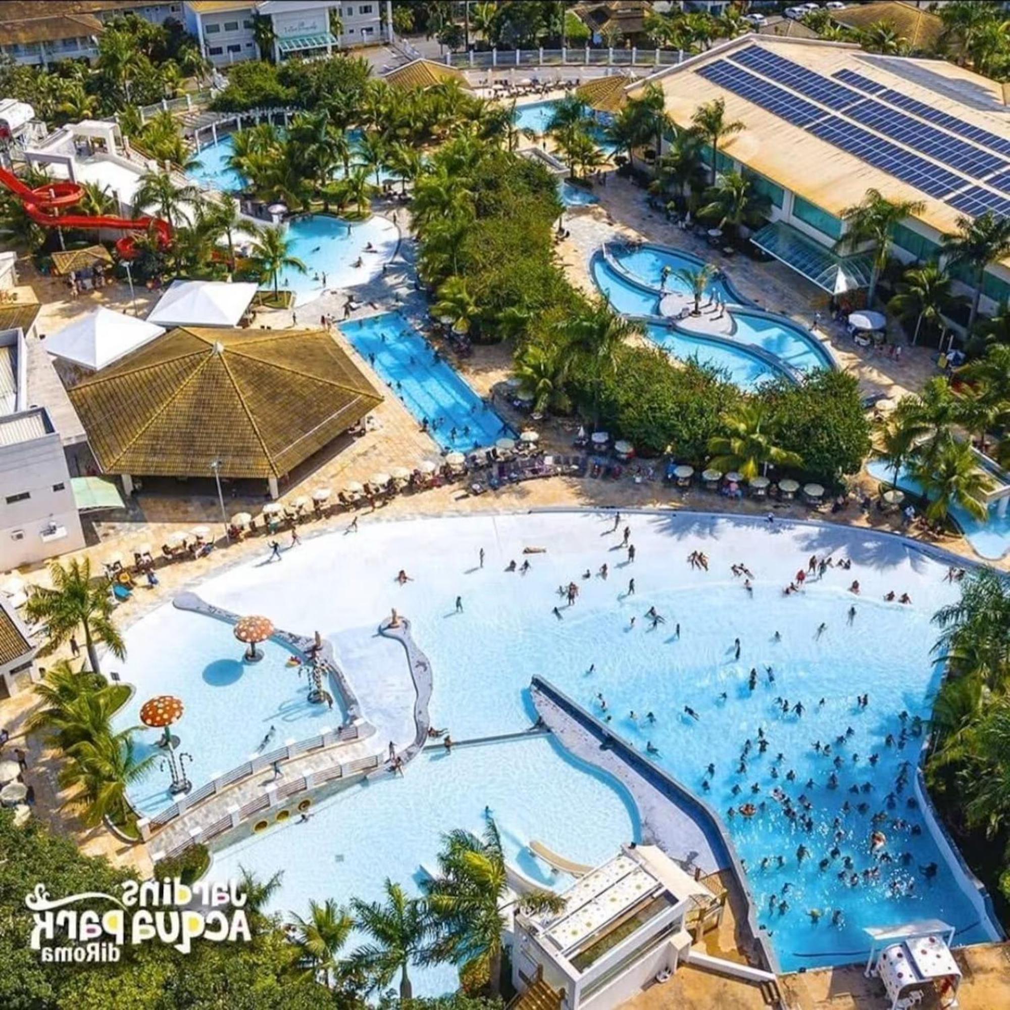 Lacqua Diroma Oficial - Diroma Acqua Park Incluido - Com Roupa De Cama E Banho 카우다스노바스 외부 사진