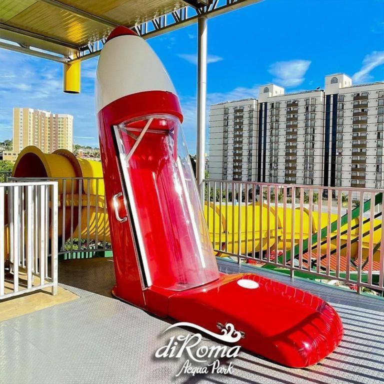 Lacqua Diroma Oficial - Diroma Acqua Park Incluido - Com Roupa De Cama E Banho 카우다스노바스 외부 사진