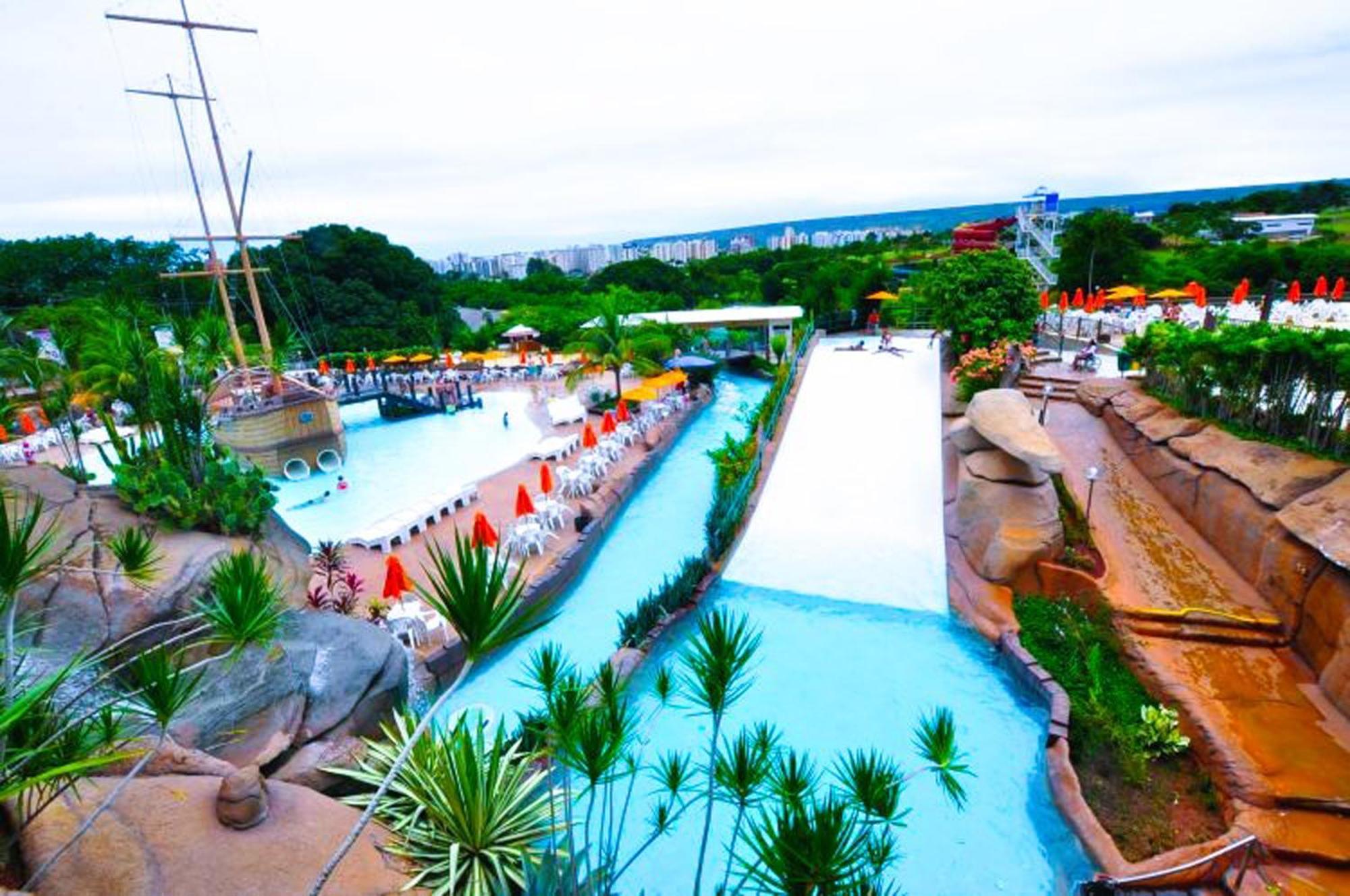 Lacqua Diroma Oficial - Diroma Acqua Park Incluido - Com Roupa De Cama E Banho 카우다스노바스 외부 사진